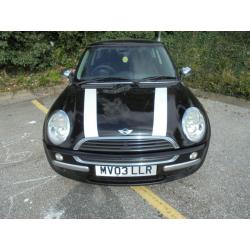 (03) 2003 Mini Mini 1.6 One Black Alloys 1 YEARS MOT