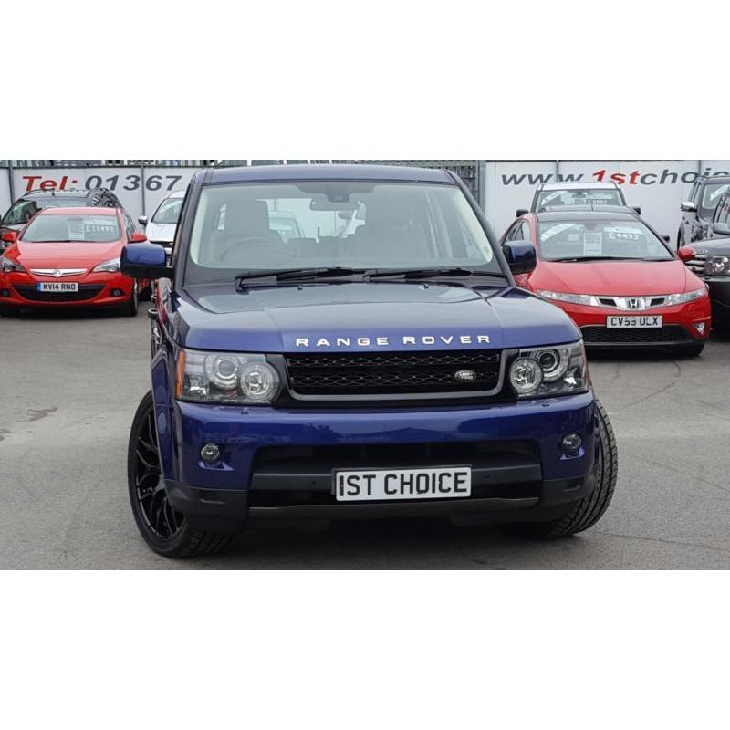 2010 LAND ROVER RANGE ROVER SPORT TDV6 SE STUNNING BALI BLUE WITH CREAM LEATHER