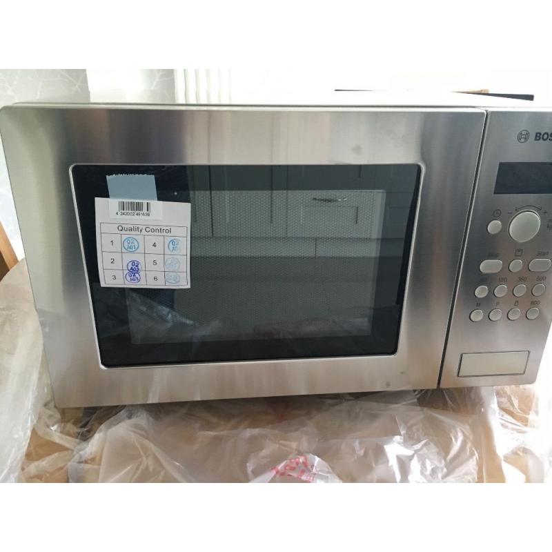 Bosch microwave still in box