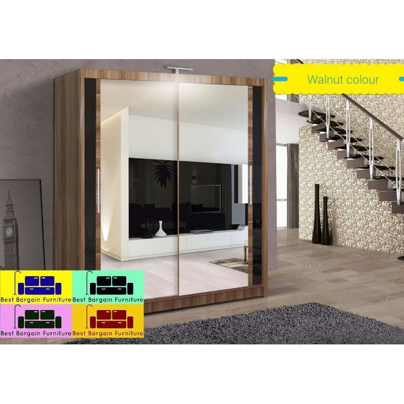 ***30 DAYS MONEY BACK WARRANTY CHICAGO 180 CM SLIDING WARDROBE AVAILABLE IN ALL COLORS, AND SIZES