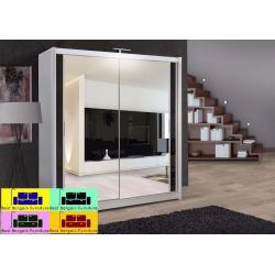 ***30 DAYS MONEY BACK WARRANTY CHICAGO 180 CM SLIDING WARDROBE AVAILABLE IN ALL COLORS, AND SIZES