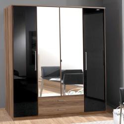 **7-DAY MONEY BACK GUARANTEE!**- Gamma 4 Door High Gloss Wardrobe- EXPRESS DELIVERY!