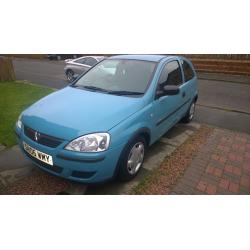 vauxhall corsa reg 06 MOT april 2017 VERY LOW MILES.