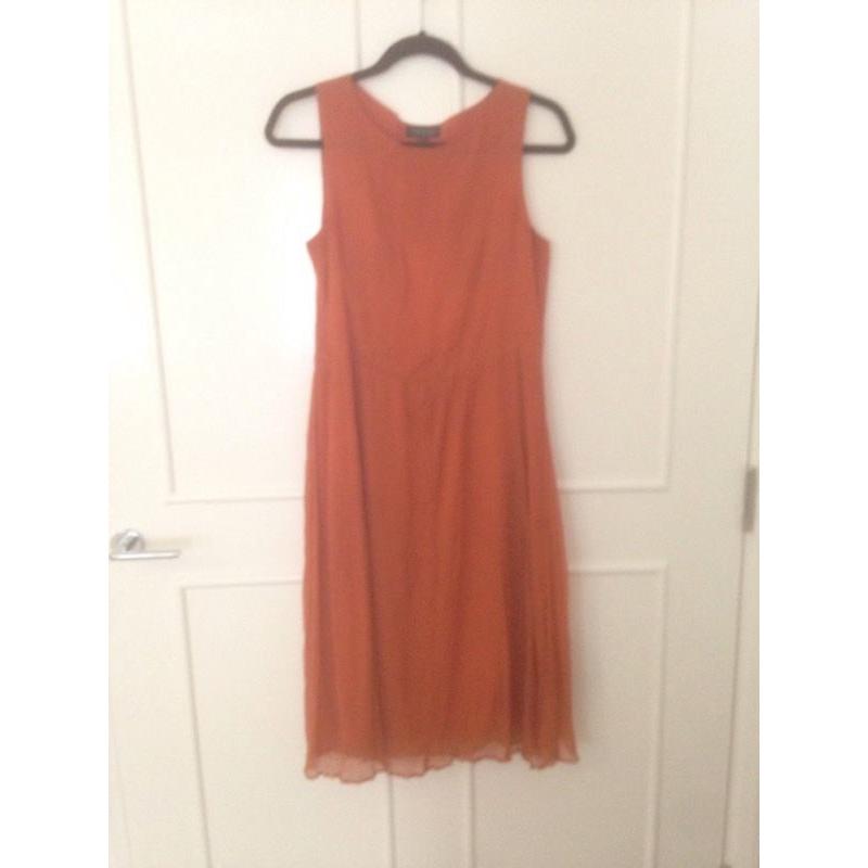 Orange dress bohemian Topshop size 8