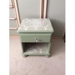 Up-cycled bedside table