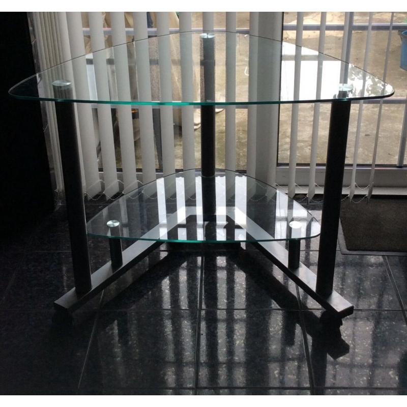 Corner glass table/stand