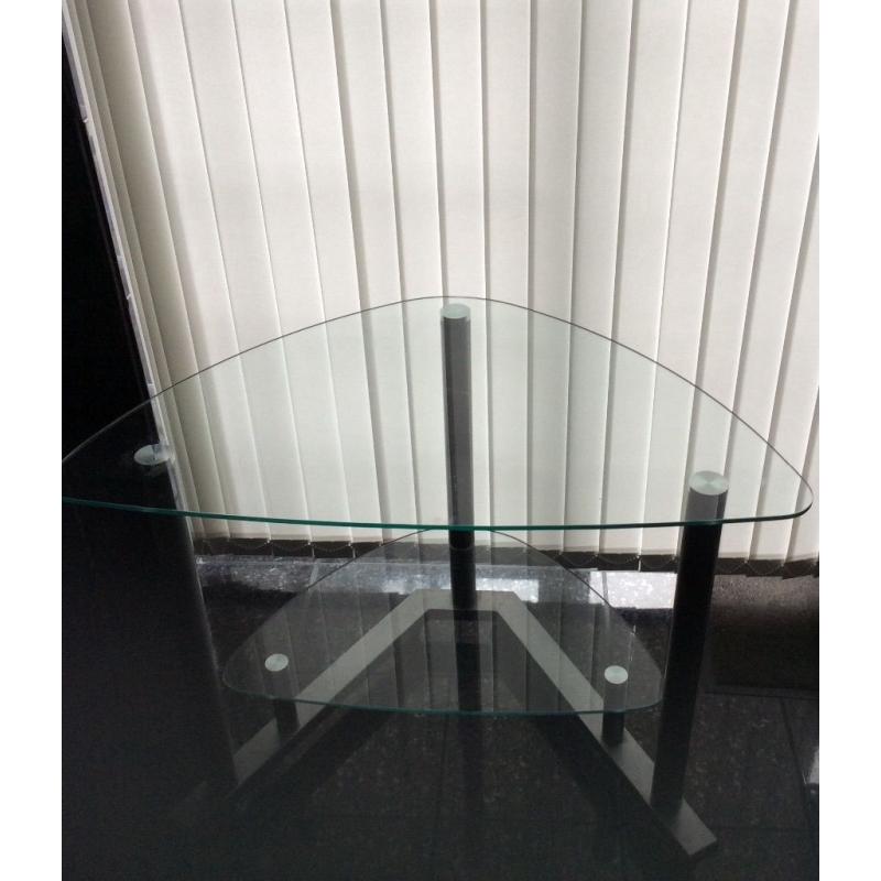 Corner glass table/stand