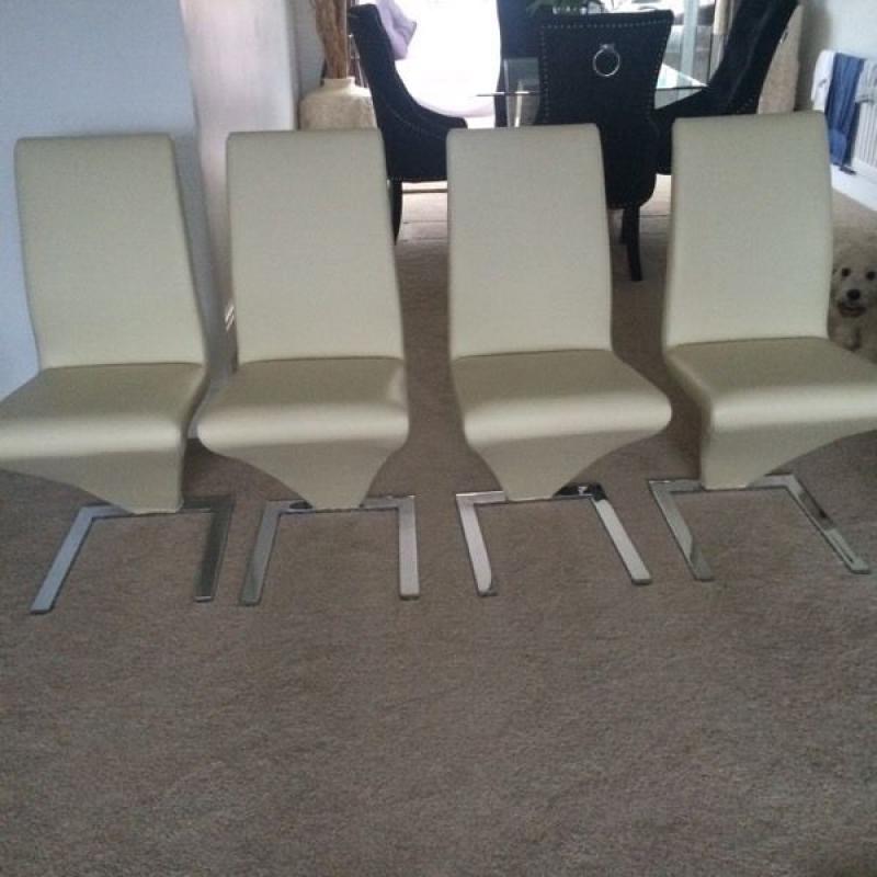 Cream chairs