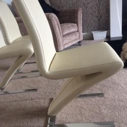 Cream chairs