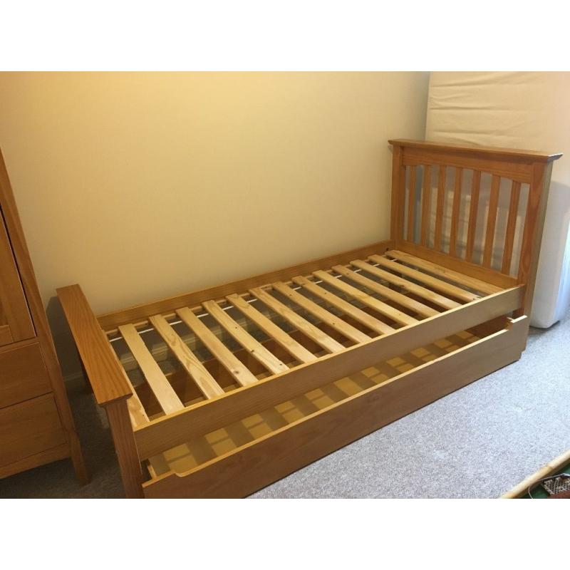 Marks and Spencer Hastings natural single bed frame.