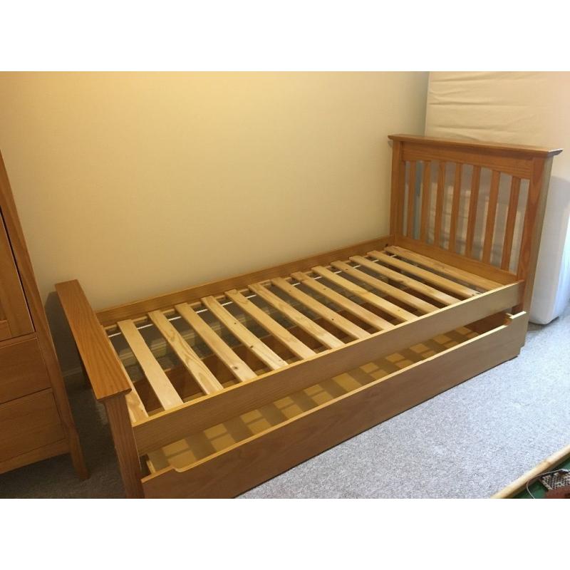 Marks and Spencer Hastings natural single bed frame.