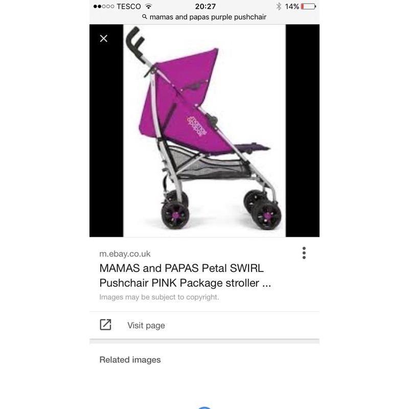 Mamas and papas pushchair