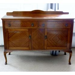 Vintage sideboard or dressing table, 1920's mahogany, Cabriole leg. Antique.