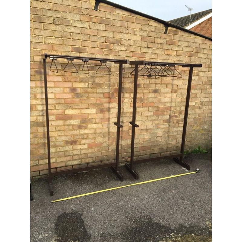 Metal clothes rails shop display prop boot fair wardrobe heavy