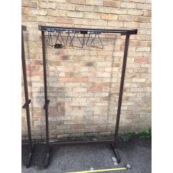 Metal clothes rails shop display prop boot fair wardrobe heavy