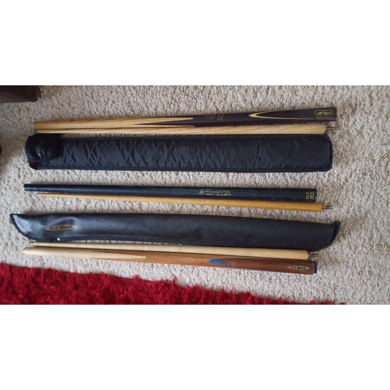 Snooker cues