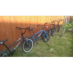 4 bmx's all need little tlc