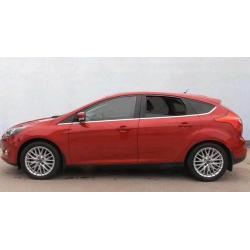 **2011Red Ford focus** 1.6 tdcu titanium 5door.