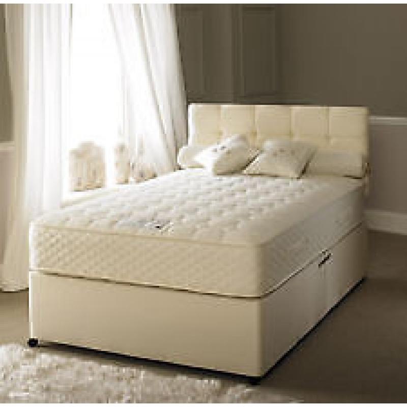 EXCLUSIVE SALE! Free Delivery! Brand New Looking! Double (Single + King Size) Bed & Economy Mattress