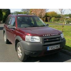 52 REG LAND ROVER FREELANDER 2.0 TD4 DIESEL GS 5 DOOR ESTATE IN RIOJA RED