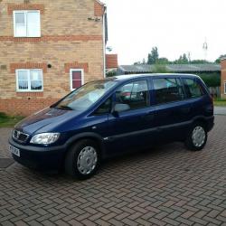 VAUXHALL ZAFIRA 1.6, MOT 12 MONTHS, LOW MILEAGE, SERVICE HISTORY, TWO OWNER CAR