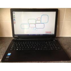 15 inch Toshiba Satellite C50 Windows 10 Office Intel 4GB RAM, 500Gb HDD HDMI webcam Laptop notebook