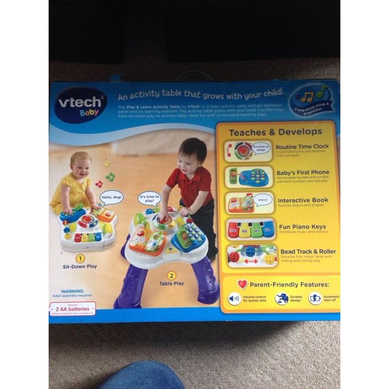 Vtech baby play and learn activity table