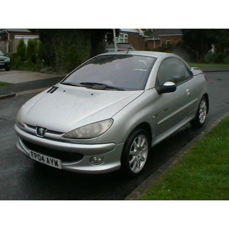 04 REG PEUGEOT 206CC 1.6 QUICKSILVER COUPE CABRIOLET CONVERTIBLE HARD TOP