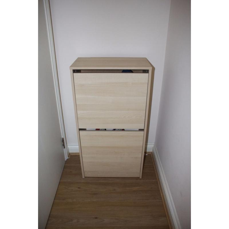 Shoe storage cabinet - oak effect