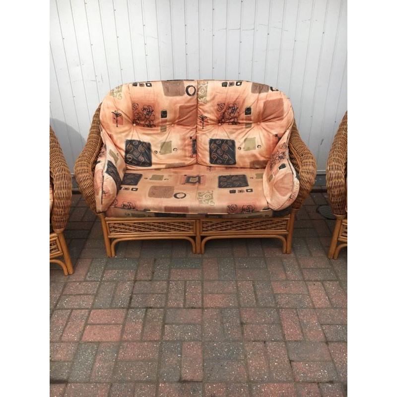 Conservatory patio rattan garden furniture 3 pice