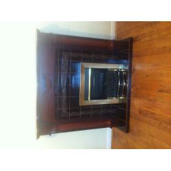 Mahogany Fireplace with Electric coal effect fire