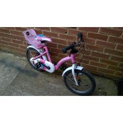 Dynamic girls bike/cycle 16 ins wheel. Suit 3-6 yrs