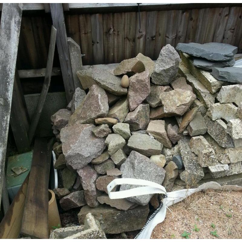 Granite rockery stones