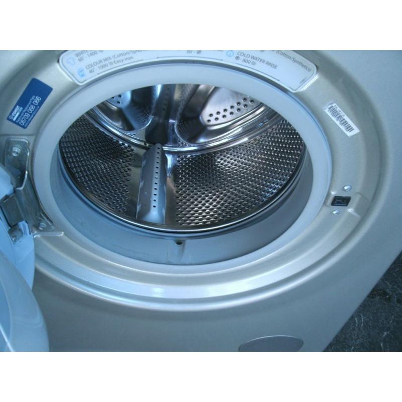 Silver Indesit Moon Washing Machine, 1400rpm, 3 months guarantee