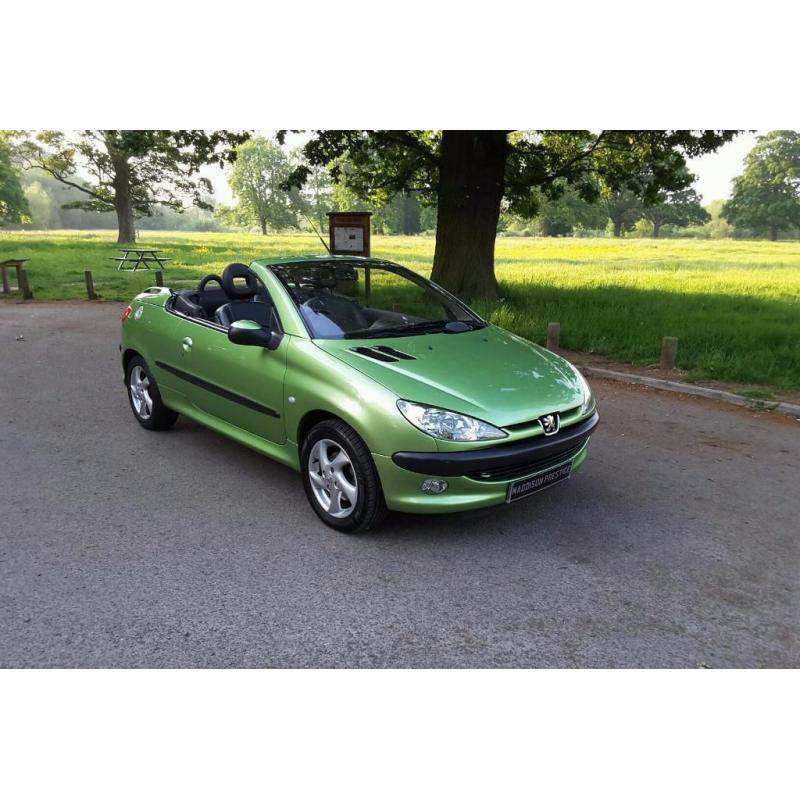 PEUGEOT 206 CC 1.6 CONVERTIBLE. ONLY 39,000 MILES FROM NEW!!! MOT JUNE 2017.