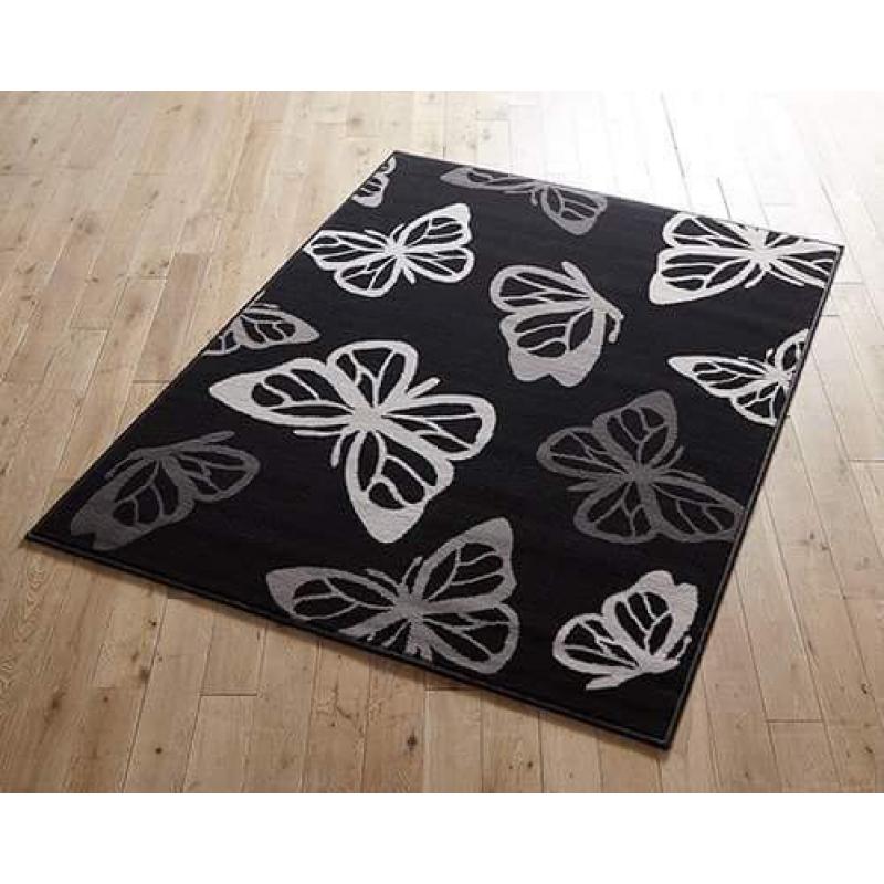 Black Butterfly Rug