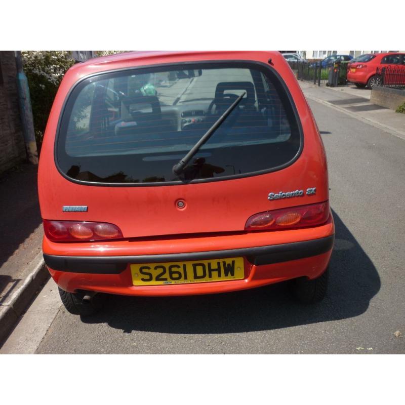 fiat seicento, new mot , low miles, low insurance, cheap on fuel