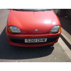 fiat seicento, new mot , low miles, low insurance, cheap on fuel