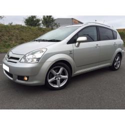 7 seater TOYOTA COROLLA VERSO D4D WITH TV SCREENS