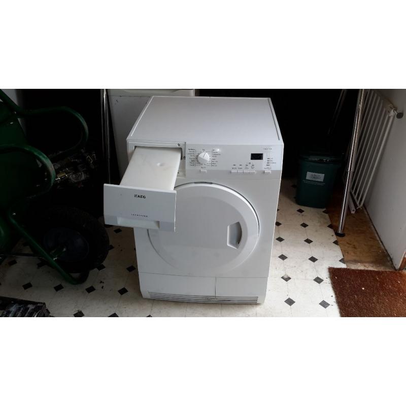 AEG Lavatherm condenser tumble dryer, just over one year old.