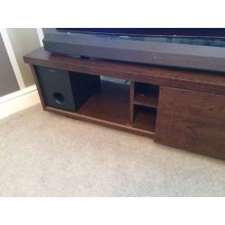 Dark brown TV unit