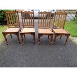 4 Shesham chairs