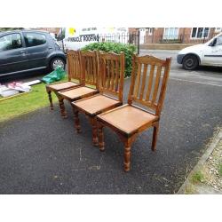 4 Shesham chairs