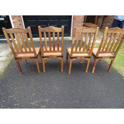 4 Shesham chairs