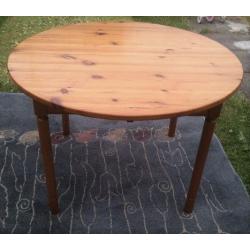 Real Wood Round Dining Table