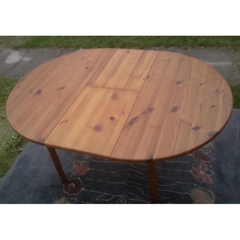 Real Wood Round Dining Table