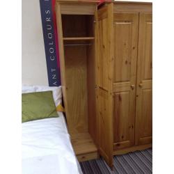 1 door pine wardrobe - assembled, local delivery possible