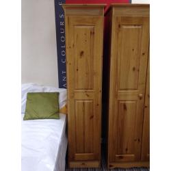 1 door pine wardrobe - assembled, local delivery possible