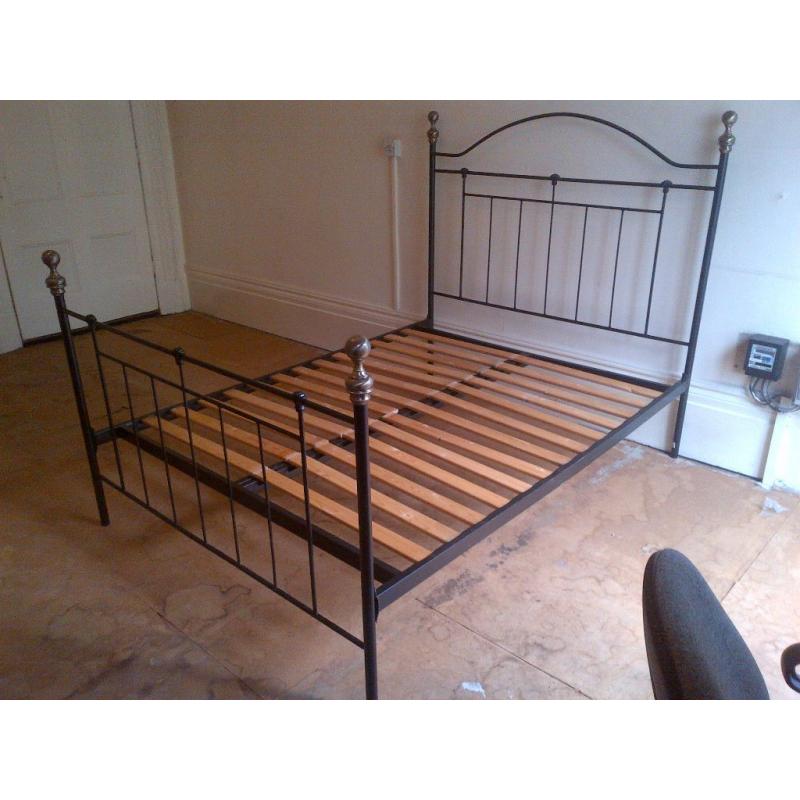 metal frame king size bed with mattress can deliver