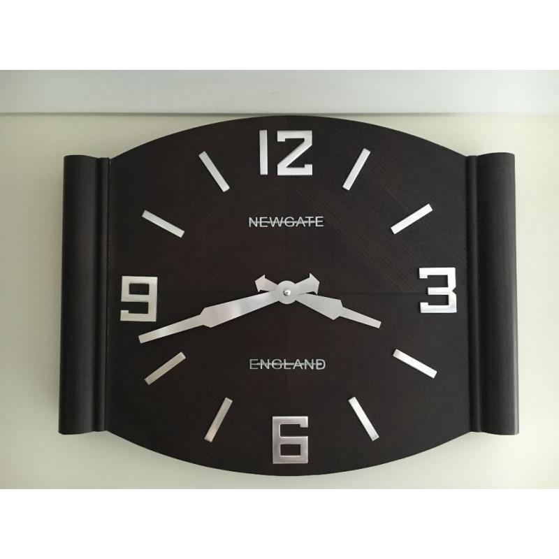 large newgate wood wall clock